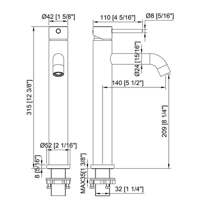 Bathroom Vessel Faucet - 81H14
