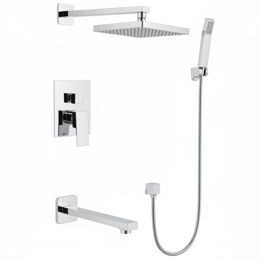 QUADRA Series PHHS | Shower & Bathtub Kit